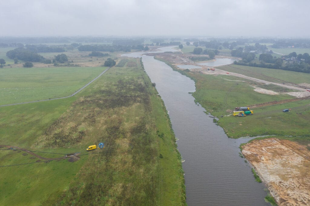 Aanleg drukriolering onder de Vecht door